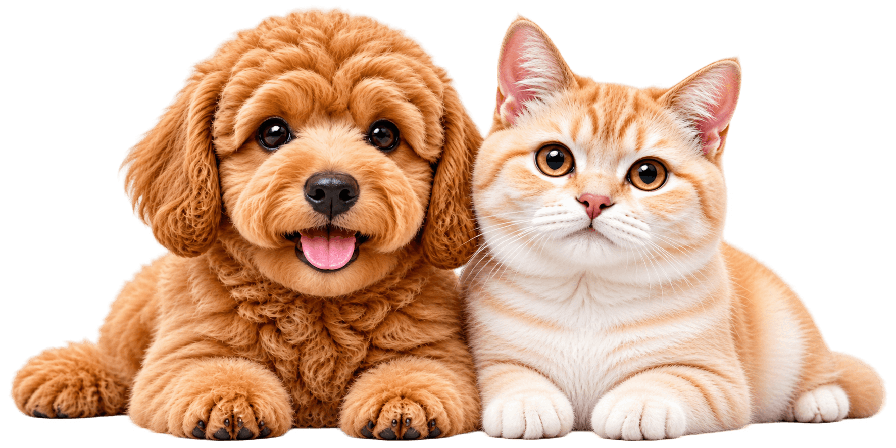 Puppy and cat